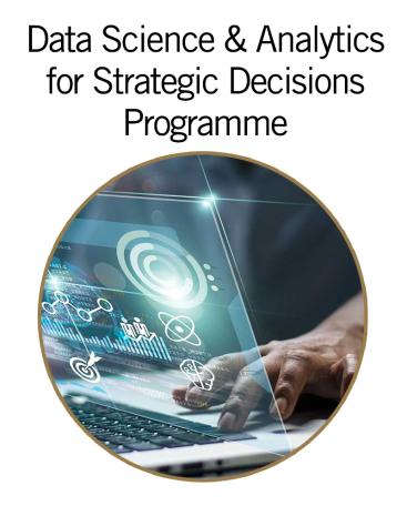 Data Science & Analytics for Strategic Decisions Programme